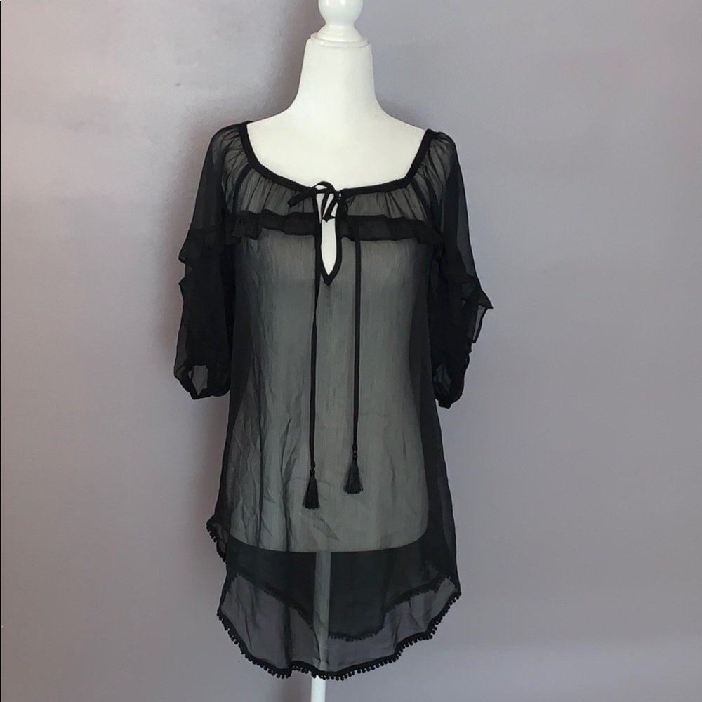 Sheer beach cover up